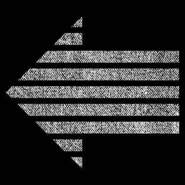 Simge şerit ok sol kumaş dokulu