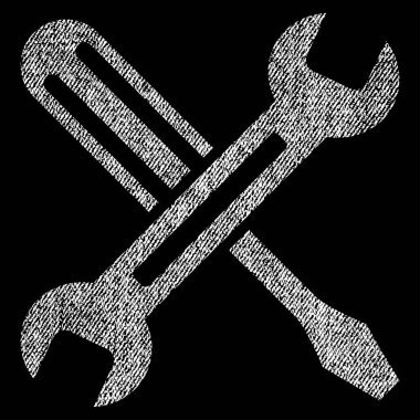 Simge dokulu kumaş ayarlama