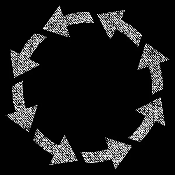 Ccw stof geweven pictogram roteren — Stockvector