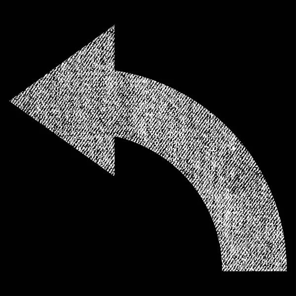 Icône texturée de tissu de rotation gauche — Image vectorielle