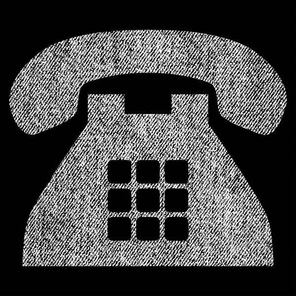 Tone Phone Fabric Textured Icon — Stock Vector