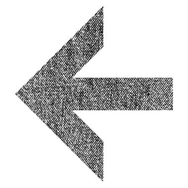 Ok sol kumaş dokulu simgesi