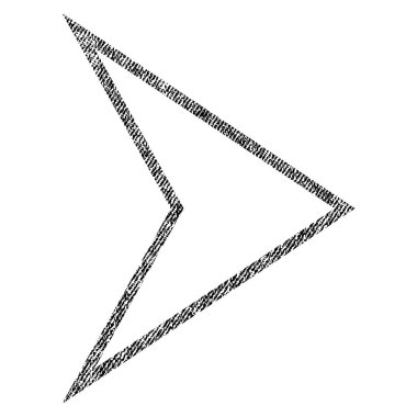 Ok ucu sağ kumaş dokulu simgesi