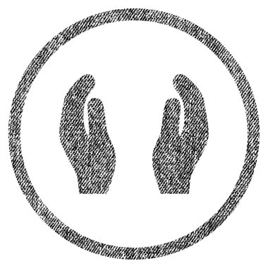 Bakım el kumaş dokulu simgesi