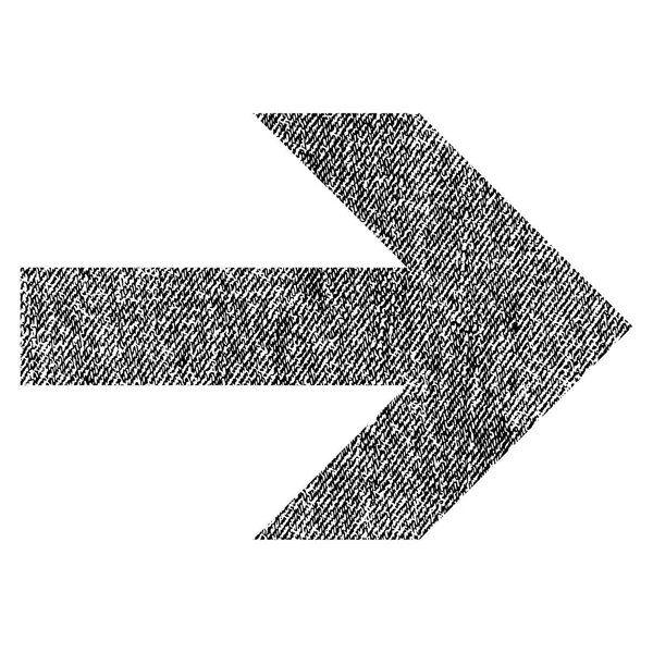 Pfeil rechts Textur-Symbol — Stockvektor