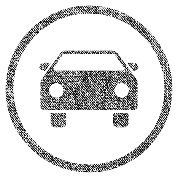 Icona strutturata in tessuto auto — Vettoriale Stock