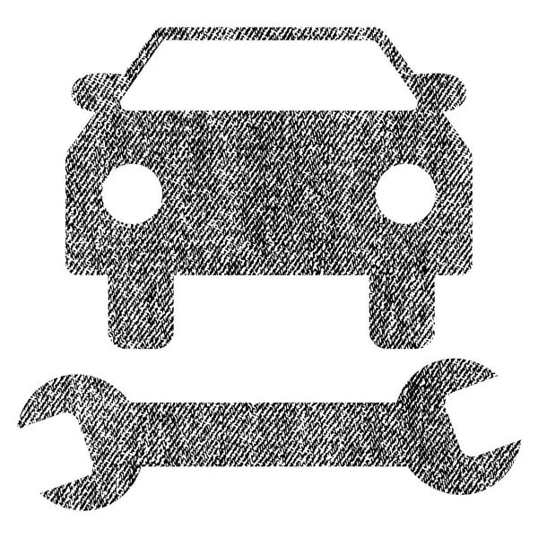 Icono texturizado de tela de reparación de coche — Vector de stock