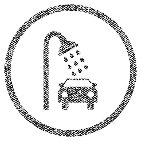Icono texturizado de tela de ducha de coche — Vector de stock