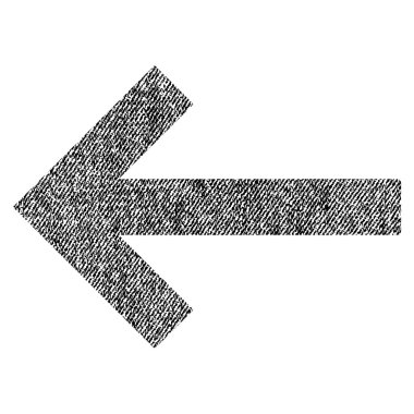 Sol ok kumaş dokulu simgesi