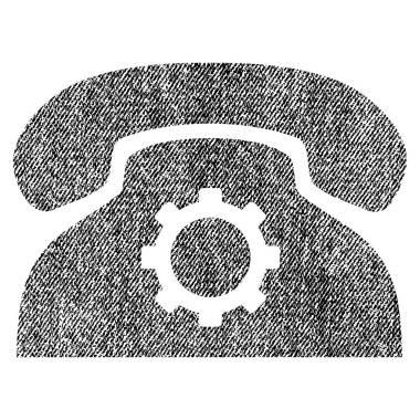 Telefon ayarları kumaş dokulu simgesi