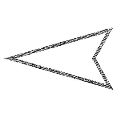 İşaretçi sol kumaş dokulu simgesi