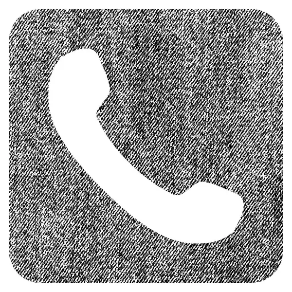 电话织物纹理的图标 — 图库矢量图片
