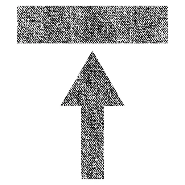 Verplaatsen boven stof geweven pictogram — Stockvector