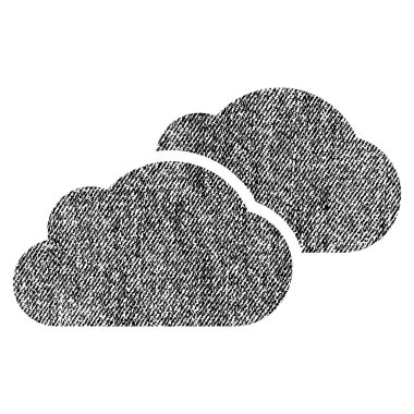 Bulutlar kumaş dokulu simgesi