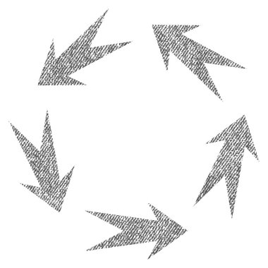 Döndürme kumaş dokulu simgesi