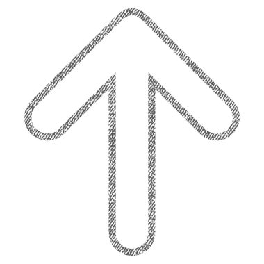 Kumaş yukarı yönlü ok simgesi dokulu