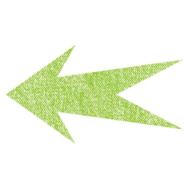 Ok sol kumaş dokulu simgesi