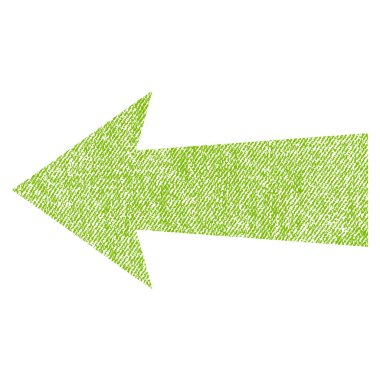 Ok sol kumaş dokulu simgesi