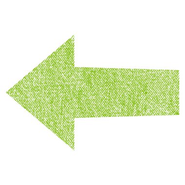 Ok sol kumaş dokulu simgesi