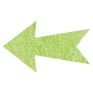 Ok sol kumaş dokulu simgesi