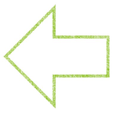 Ok sol kumaş dokulu simgesi