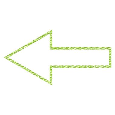 Ok sol kumaş dokulu simgesi