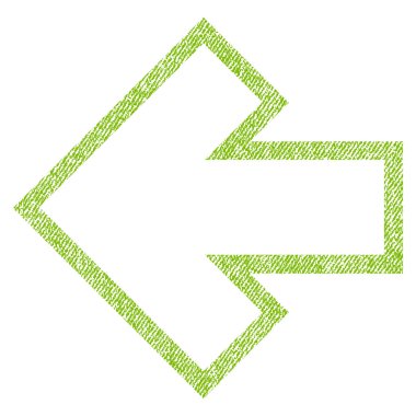 Ok sol kumaş dokulu simgesi