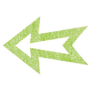 Ok sol kumaş dokulu simgesi