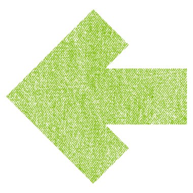 Ok sol kumaş dokulu simgesi