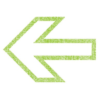 Ok sol kumaş dokulu simgesi