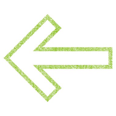 Ok sol kumaş dokulu simgesi