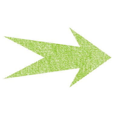 Ok sağ kumaş dokulu simgesi