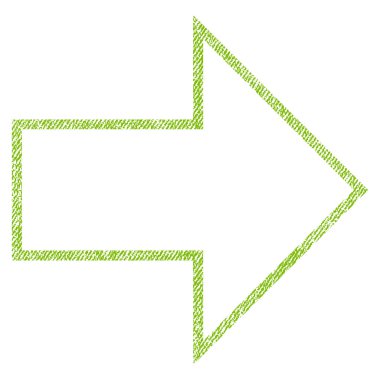 Ok sağ kumaş dokulu simgesi