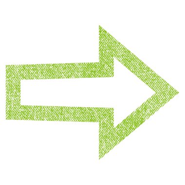 Ok sağ kumaş dokulu simgesi