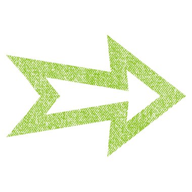 Ok sağ kumaş dokulu simgesi