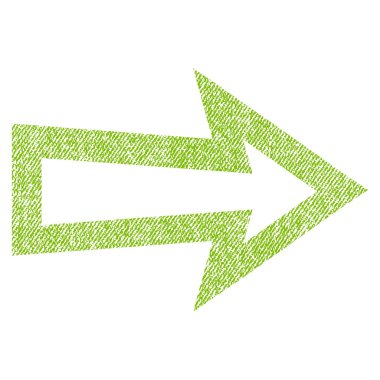 Ok sağ kumaş dokulu simgesi