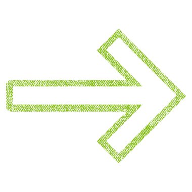 Ok sağ kumaş dokulu simgesi