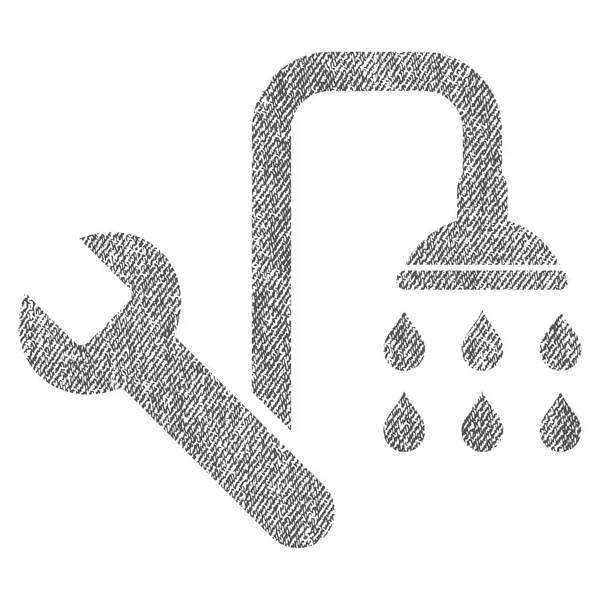 Vízvezeték szövet texturált ikon — Stock Vector