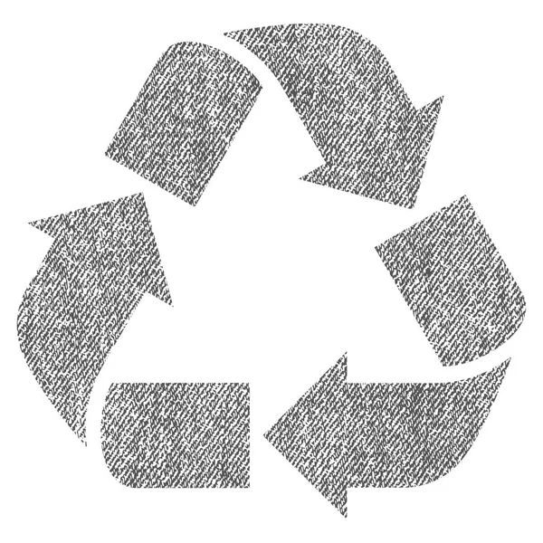 Recycle Fabric Textured Icon — Stock Vector