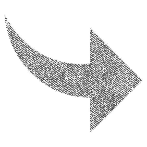 Redo Stoff texturierte Symbol — Stockvektor