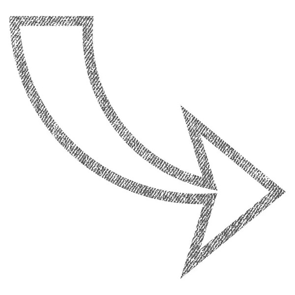 Stof geweven pictogram opnieuw — Stockvector