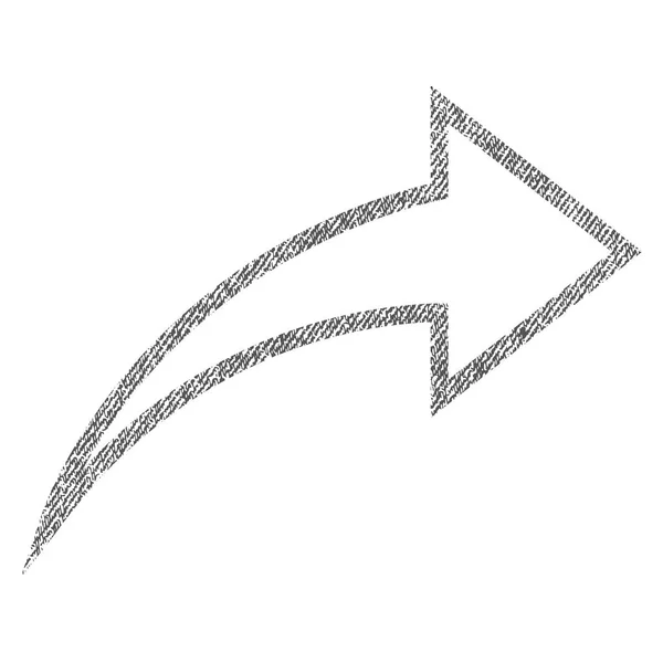 Icône texturée en tissu Redo — Image vectorielle