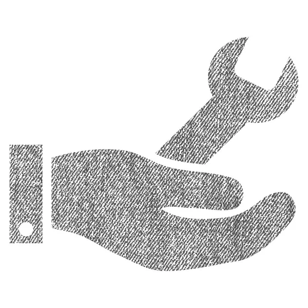 Service de réparation Tissu Icône texturée — Image vectorielle