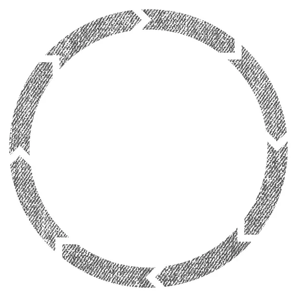 Icono texturizado de tela de rotación — Vector de stock