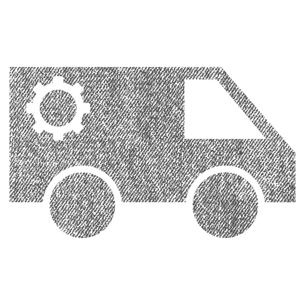 Servicio de tela de coche icono texturizado — Vector de stock