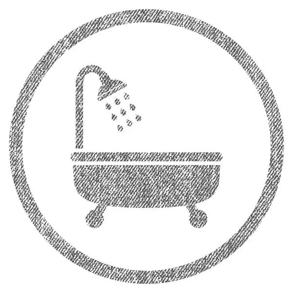 Icono texturizado de tela de baño de ducha — Archivo Imágenes Vectoriales