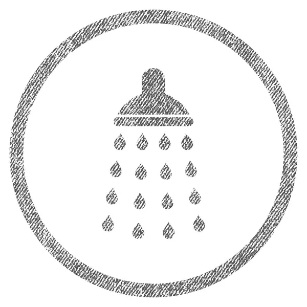 Tecido de chuveiro texturizado ícone — Vetor de Stock