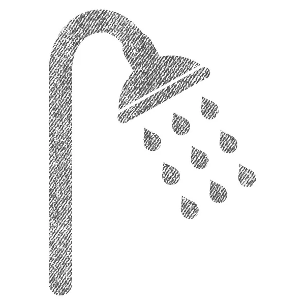 Tecido de chuveiro texturizado ícone — Vetor de Stock