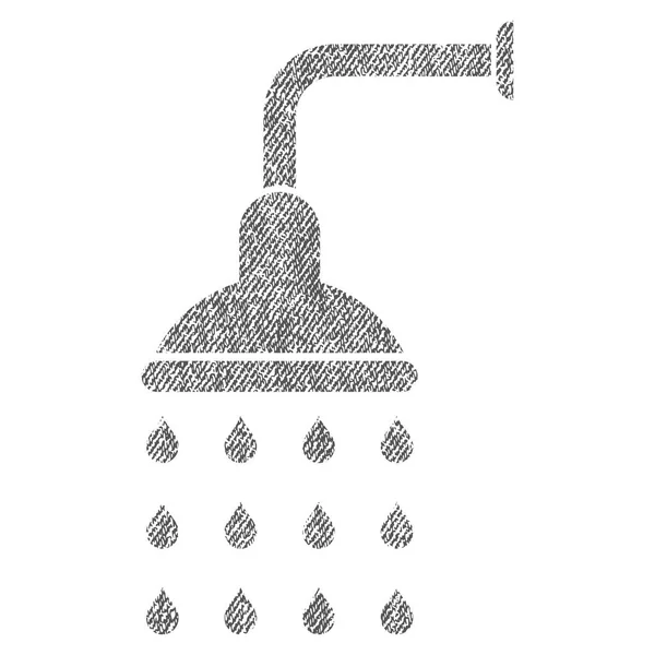 Icono texturizado de tela de ducha — Vector de stock