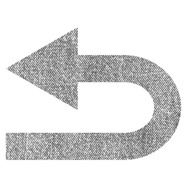 Tournez à gauche Tissu Texturé Icône — Image vectorielle